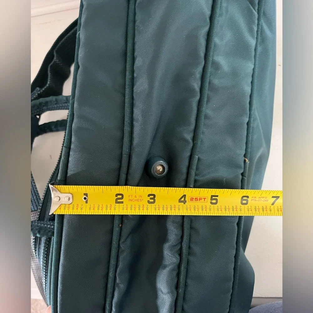 Vintage AMERICAN TOURISTER Travel Bag Cross body Briefcase aqua blue